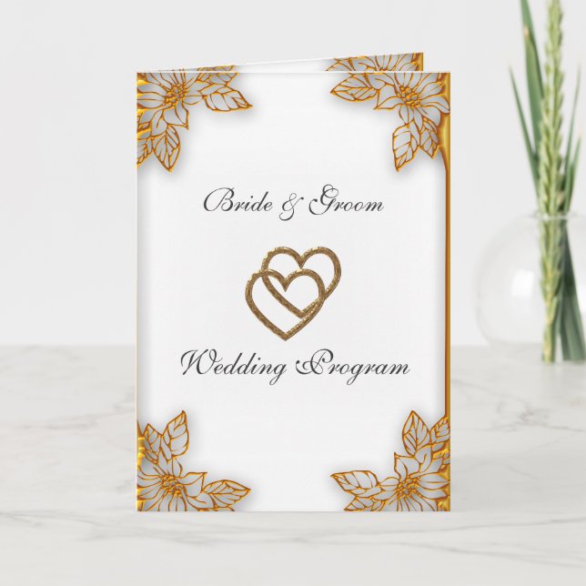 Programme de Mariage en Or Blanc (Devant)