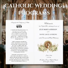 Programme de mariage floral catholique