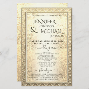 Programme de mariage Glam Gold Parties scintilla
