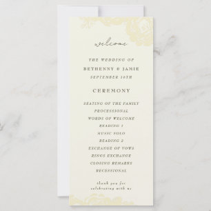 Programme de mariage Gold Blooms