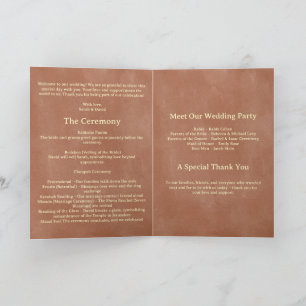 Programme de mariage juif bohème rustique