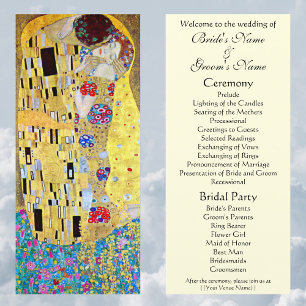 Programme de mariage ; Le baiser de Gustav Klimt