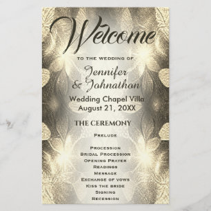 Programme de mariage   Look Gold Leaf