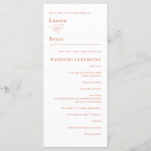 Programme de mariage minimal pour les agrumes blan