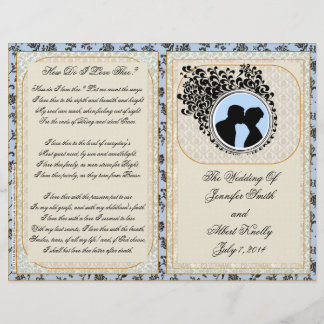 Programme de mariage Old Lace Delft