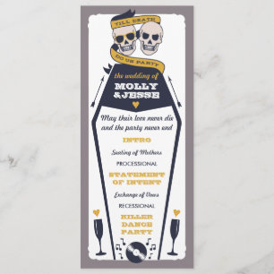 Programme de mariage pour squelettes - Marine et m