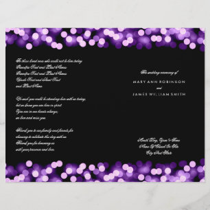 Programme de mariage Purple Hollywood Glam
