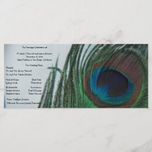 Programme de mariage romantique Peacock