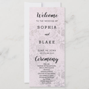 Programme de mariage Rose en bronze foncé