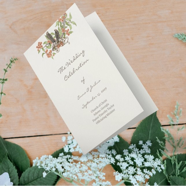 Programme de mariage triplé de la forêt enchantée  (Créateur téléchargé)