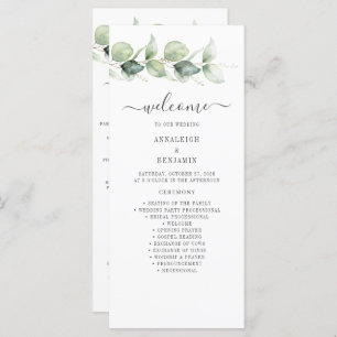 Programme de mariage végétal Eucalyptus