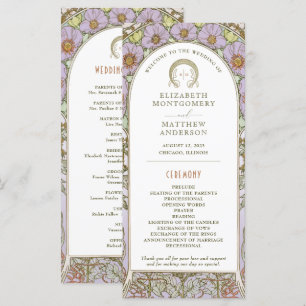 Programme de mariage vintage Art Nouveau par Mucha