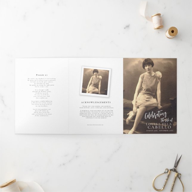 Programme de services funéraires modèle photo simp (Extérieur)