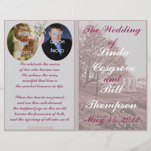 Programme de souvenirs Mariages classiques