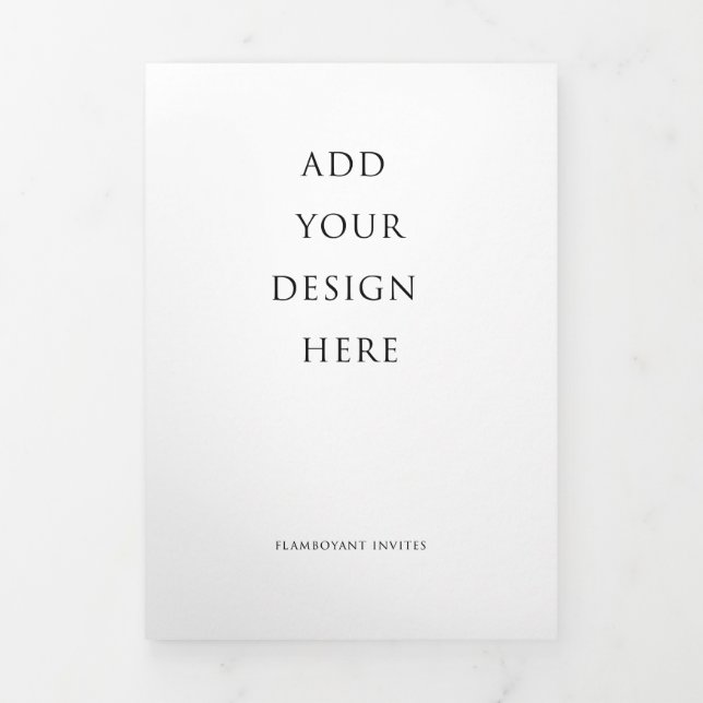 Programme de triple lettre de 5 po x 7 po Mariage (Page de couverture)