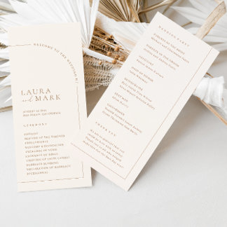 Programme de Wedding