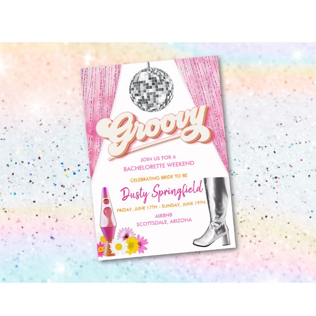 Programme de week-end de bachelorette Disco Rétro  (Créateur téléchargé)