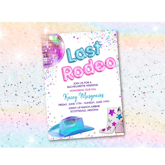 Programme de week-end de fiançailles Disco Cowgirl (Créateur téléchargé)