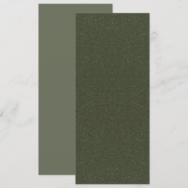 Programme d'événement plat vert à la mousse mouche (Devant / Derrière)