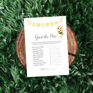 Programme Devinez Le Prix Jeu Girl Teddy Bear Card