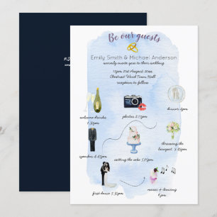 Programme d'invitation de Mariages illustrés