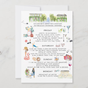 Programme du week-end de bachelorette Savannah,