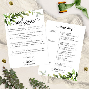 Programme du week-end de mariage Invitation Élégan