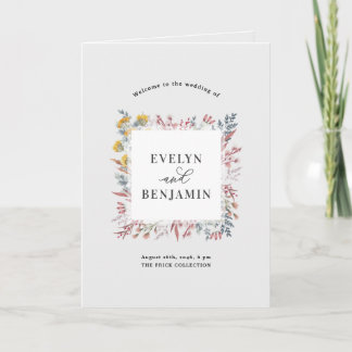 Programme Dusty Fleur sauvage Aquarelle Botanic Mariage Prog