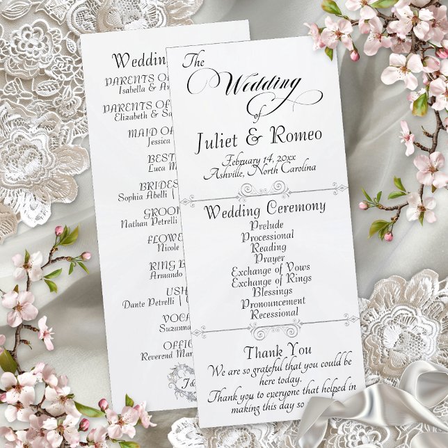 Programme Écriture Élégante & Monogramme - Mariage Perle Bla (Créateur téléchargé)