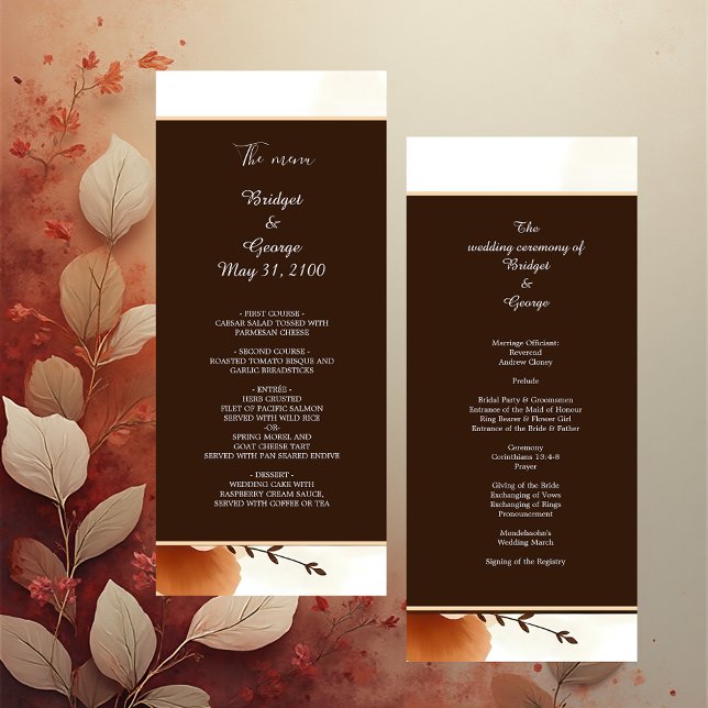 Programme Élégance botanique orange chaleureuse (Créateur téléchargé)