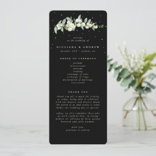 Programme Elégant Mariage Black Snowberry+Eucalyptus Stem