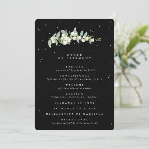 Programme Elégant Mariage Black Snowberry+Eucalyptus Stem