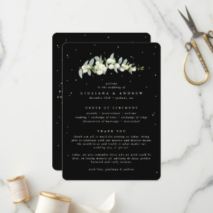 Programme Elégant Mariage Black Snowberry+Eucalyptus Stem