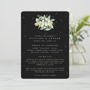Programme Elégant Mariage de bouquet Black Snowberry+Eucalyp