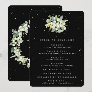 Programme Elégant Mariage de bouquet Black Snowberry+Eucalyp