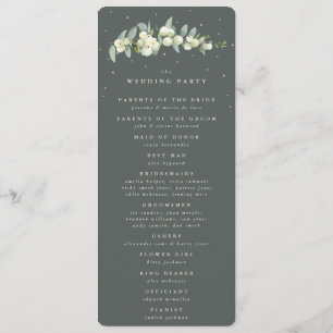 Programme Elégant Mariage de la fraise verte+Eucalyptus