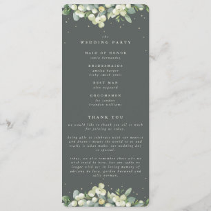 Programme Elégant Mariage de la fraise verte+Eucalyptus
