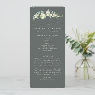 Programme Elégant Mariage de la fraise verte+Eucalyptus