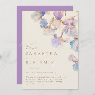 Programme Élégant Mariage floral Iris