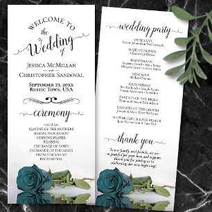 Programme Elégant Turquoise Turquoise Aqua Rose Romantique M