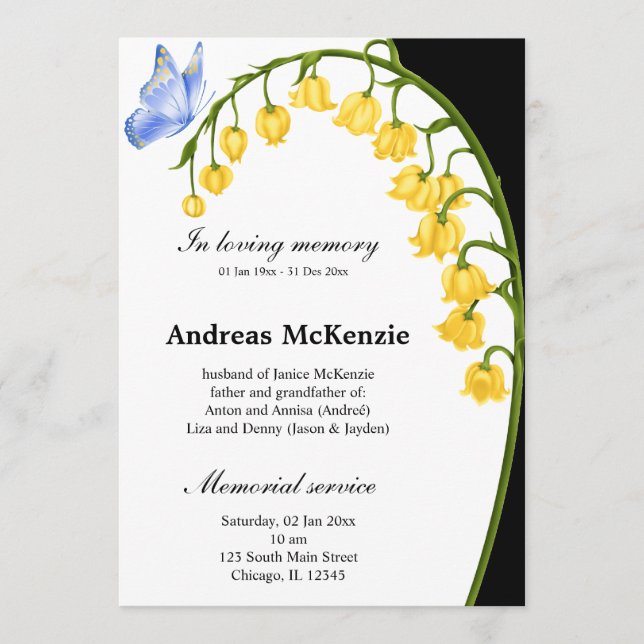 Programme En mémoire d'amour (Devant)