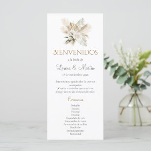 Programme espagnol de mariage des choeurs