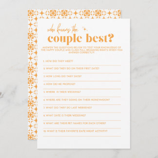 Programme Fête des mariées - Qui connaît le meilleur couple