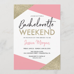 Programme Fin de semaine de bachelorette : rose et or
