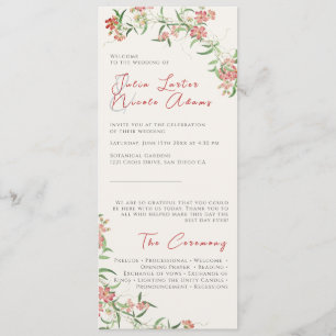 Programme Fleur sauvage rose Rose Spring Garland Mariage