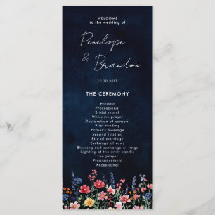 Programme Fleur sauvage Rustique Pays Boho Floral Marine Mar