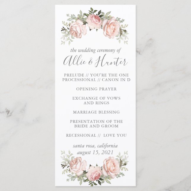 Programme Fleurs printanières (Devant)