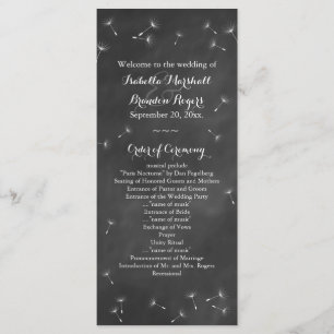 Programme floral de mariage de tableau