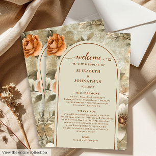 Programme Floral Moderne Boho Terreux Rouillé Ivoi