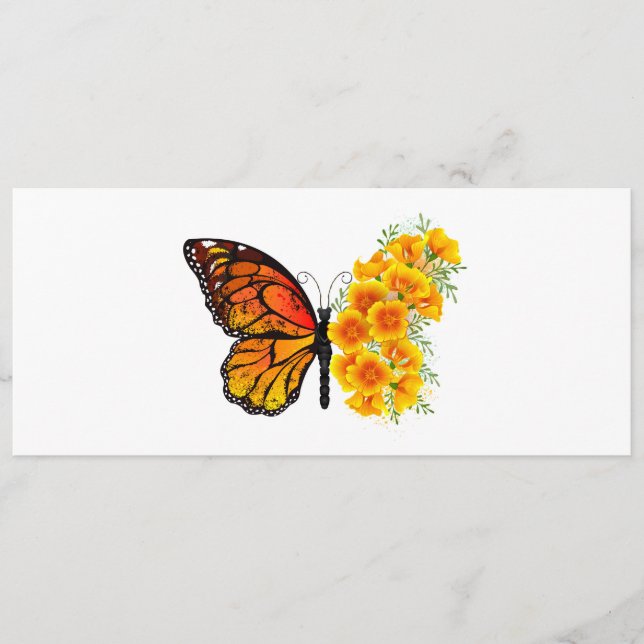 Programme Flower Butterfly with Yellow California Poppy (Devant)